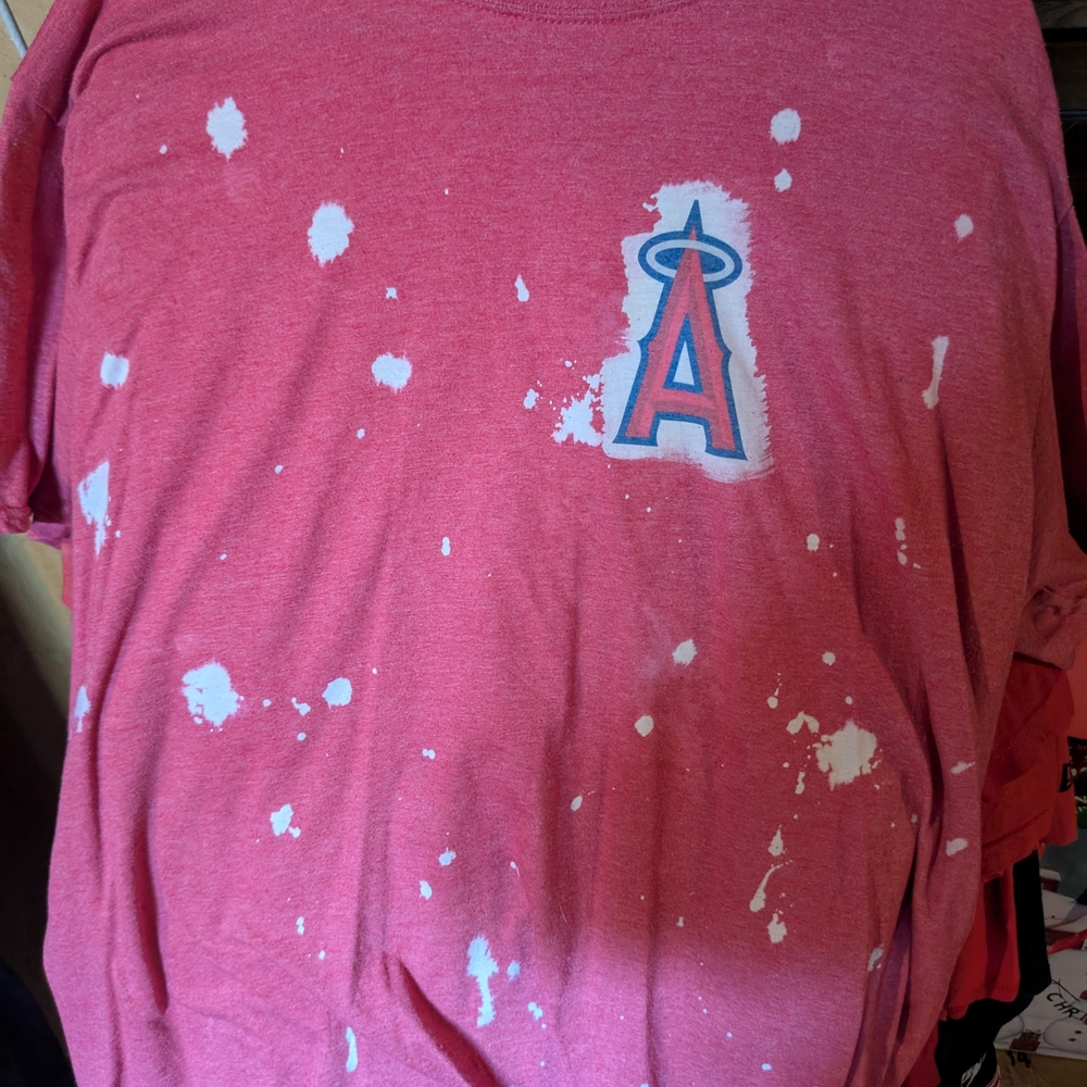Red Mike Trout Angels tee
